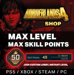 š„Borderlands 4 PS5/XBOX/PC Max Level/Eridium/Money Max Skills+ 5 Legendaries š„ - Picture 1 of 4