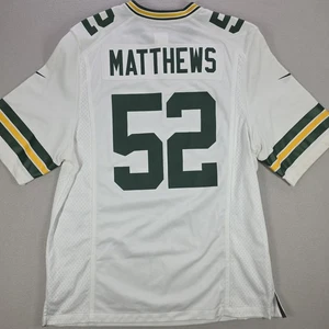 Maglia Green Bay Packers Clay Matthews #52 On Field Nike Large White Away NFL - Foto 1 di 10