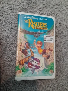 The Rescuers Down Under Vhs Black Diamond Edition - Picture 1 of 8