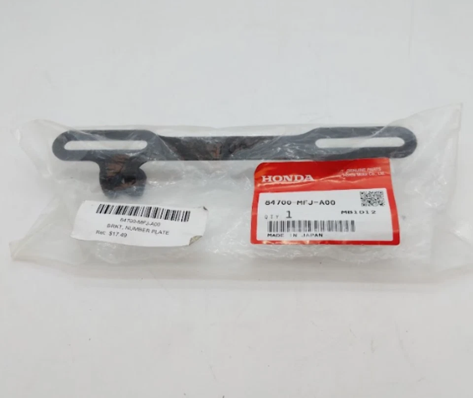 Оригинальный кронштейн для номерного знака для Honda CBR600RR 2007-2012 годов выпуска 84700-MFJ-A00 - Изображение 1 из 4