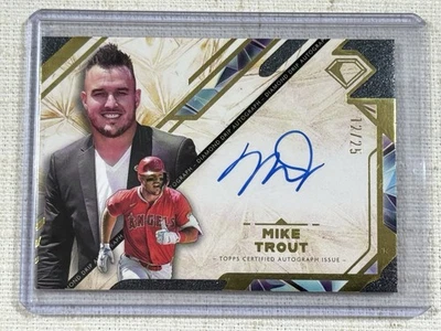 2025 Topps Diamond Icons Mike Trout Diamond Drip Auto /25 Angels - Image 1 of 2