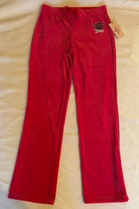 NEW 2014 Kid Girl XS S Juicy Couture Tracksuit Crown Pink Velour Pants Gift - Picture 1 of 5