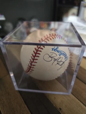 ⚾️ AUTO Firmado por Bernard Gilkey Liga Americana Béisbol Certificado de Autenticidad Cardenales Mets MLB ⚾️ Foto 1 de 4