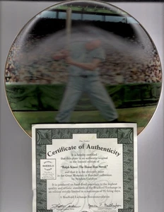 The Bradford Exchange Plate "Baseball Great Moments" Teller - RALPH KINER - Bild 1 von 2