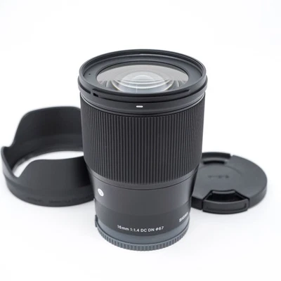 Sigma 16mm f/1.4 DC DN Contemporary Wide Lens for Sony E Mount - Excellent Cond. - Image 1 of 4
