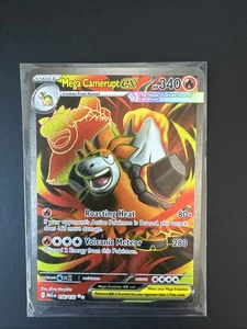 Pokémon Mega Camerupt ex 156/132 Mega Evolución Arte Completo Casi Nuevo - Imagen 1 de 2