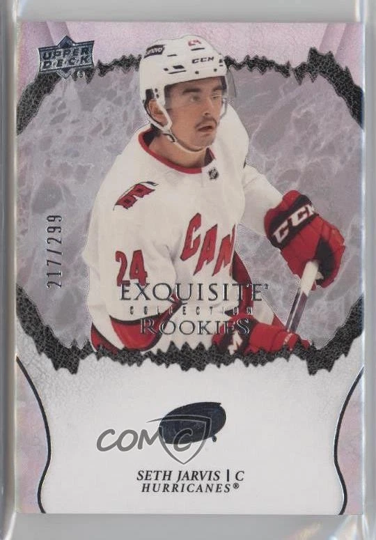 2021-22 Upper Deck Ice Exquisite Collection Rookies /299 Seth Jarvis #R-35 RC - Image 1 of 2