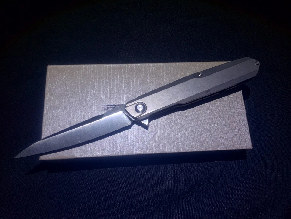 Real Steel S5 Metamorph Knife Titanium FrameLock Flipper S35VN 3.5" Blade 9513 - Image 1 of 4