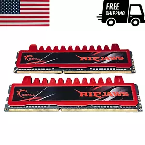 G. SKILL RIPJAWS 4GB kit 2x2GB DDR3 F3-12800CL9D-4GBRL 1600mhz GAMING RAM - Picture 1 of 5