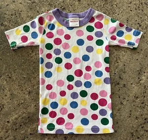 HANNA ANDERSSON GIRLS POLKA DOT ORGANIC COTTON PAJAMA TOP SIZE 130/8 EUC! - Picture 1 of 4