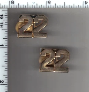 DECEPTION - Television Show - NYC Fictitious 22nd Precinct Gold Collar Brass Set - Picture 1 of 1
