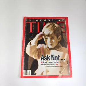 Time Magazine August 2, 1999 John F. Kennedy Jr. In Memoriam Issue Ask Not... - Picture 1 of 3
