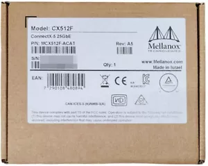Mellanox MCX512F-ACAT CX512F Dual-Port ConnectX-5 25GbE PCIe NIC Adapter - Picture 1 of 2