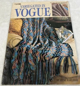 Vintage Leisure Arts Variegated In Vogue Magazine #3106 By Anne Halliday - Picture 1 of 4