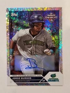 JORGE BURGOS 2023 Topps Pro Debüt FUNKLE FOLIE AUTO #'d 53/199 Guardians - Bild 1 von 1
