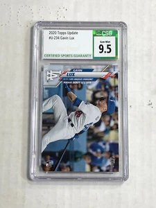 GAVIN LUX 2020 Topps Update Debut FLAGSHIP RC #U-234! CSG GEM MINT 9.5! INVEST! - Picture 1 of 3