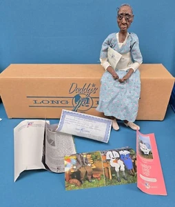 1991 Daddy’s Long Legs Puppe Mrs. Oma Green Doll Karen Germany mit Box & Zertifikat - Bild 1 von 3