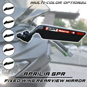 Large Winglet Wind Swivel Wing Fin Rearview Mirror For APRILIA GPR 125 150 250 - Picture 1 of 28