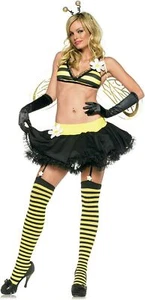 Daisy Bee Bumble Insect Animal Fancy Dress Up Halloween Sexy Adult Costume - Picture 1 of 8