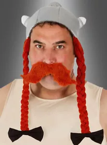 Obelix Stoffhelm mit Zöpfen für Männer - Original Lizenz Asterix & Obelix Helm - Bild 1 von 1