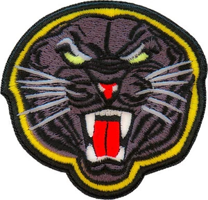 Black Jaguar Iron on Patch - 3x3 inch - P7378 - Picture 1 of 5