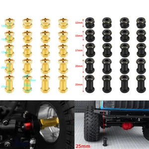 12mm Brass Wheel Hex Hub Extension Axial SCX10 II D90 SCX10 for 1/10 RC Crawler - Picture 1 of 26