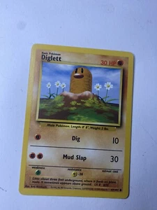 Pokémon TCG Diglett Base Set 47/102 Regular Shadowless Common - Picture 1 of 2