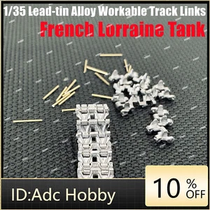 1/35 French Lorraine 37L Schlepper Tank Lead-tin Alloy Workable Track Links+Pins - Picture 1 of 11