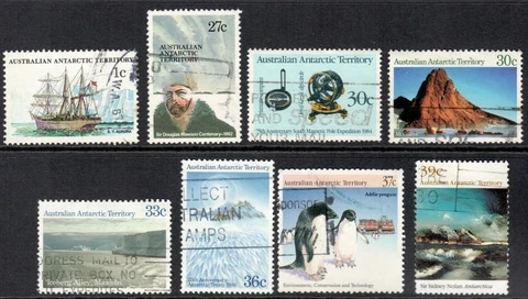 Australian Antarctic Territory 8 Different Stamps Cover