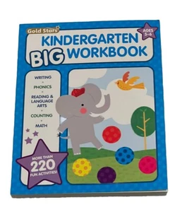 Gold Stars Kindergarten Big Workbook Ages 5-6: 220+ Activities - Picture 1 of 2