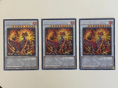 Yugioh - Jurrac Astero x 3 - 1st Edition Secret Rare NM - Free Holo Card - A - Image 1 of 4