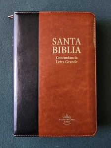 SANTA BIBLIA REINA-VALERA 1960 SBU LETRA GRANDE Y CON ROJO CON CIERRE EXCELENTE. - Imagen 1 de 9