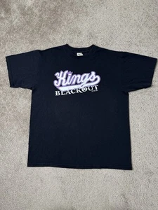 Mens NBA Sacramento Kings v Los Angeles Lakers Blackout 12.26.2011 Defend Size L - Imagen 1 de 5