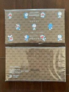 Gucci Doraemon Book Oggi Special Memo Pad & Notebook 2 Set Japan Limited New - Picture 1 of 1