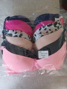 Add 2 Cup Sizes Extreme Ultimate Lift Padded Cross Front Print Push Up Bra - Picture 1 of 1