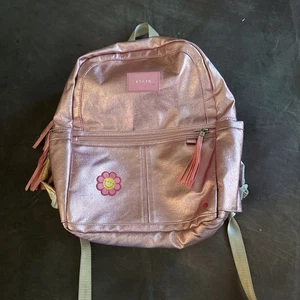 STATE Book Bag & Lunch Box Pink Silver Metallic Kids Backpack (XX) - Picture 1 of 9