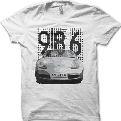 986 Boxster Classic Retro Motorsport Vintage Car T-Shirt 06133 - Image 1 of 2