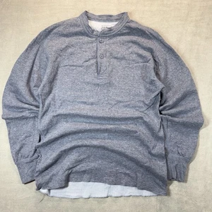 L.L. Camicia Bean due strati River Driver taglia Med blu lana vestibilità tradizionale Henley - Foto 1 di 9