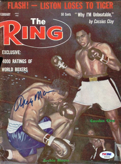 Archie Moore Autographed Signed The Ring Magazine Cover PSA/DNA #S48469 - Image 1 of 2