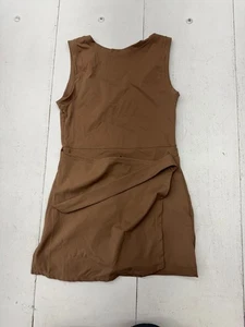 Shein Solid Light Brown Sleeveless Athletic Skirt One Piece Womens Size large - Picture 1 of 6