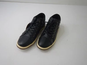 Jousen Men's Casual Leather High Top Sneakers, Black, Size 11 - Picture 1 of 6