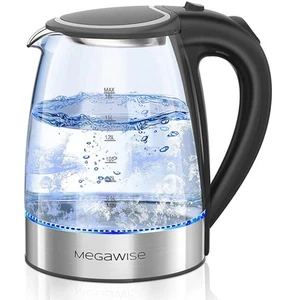 Bollitore Elettrico, 1.8L Bollitore per Tè in Vetro Borosilicato con Luce LED, Chiusura Auto... - Foto 1 di 8