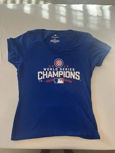 Maglietta Chicago Cubs donna taglia media 2016 MLB World Series Champions Fanatics - Foto 1 di 6
