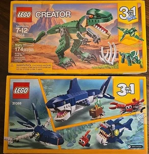 Lego Creator NIB 31058 Mighty Dinosaurs, 31088 Deep Sea Creatures - Picture 1 of 3
