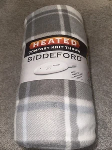 Maglia Biddeford Riscaldata Comfort Lancio 62x50 Nuova Grigio Plaid - Foto 1 di 2