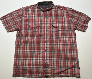 Kuhl Mens XXL Shirt Red Button Up Plaid Eluxur Hiking Camp Outdoors 2XL - Picture 1 of 8