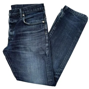 Dior Kris Van Assche Navy Blue Tapered Fit Denim Jeans - Picture 1 of 5