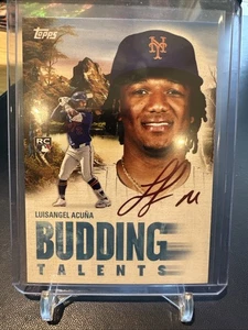 2025 Topps Bob Ross Joy of Baseball - Luisangel Acuna - Budding Talent #BT-11 - Foto 1 di 2