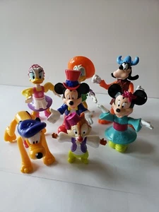 McDonald's 1994 Vintage Disney Epcot Center PVC Figuras Lote de 7 Mickey Minnie - Imagen 1 de 12