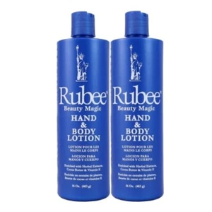 Rubee Body and Hand Lotion 16 Ounce Pack of 2 Moisturizer for Dry Skin - Picture 1 of 4